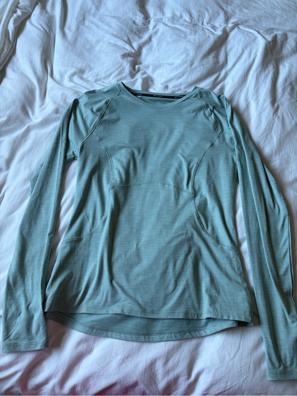 Spyder Mint Green Long-Sleeve Performance Tee